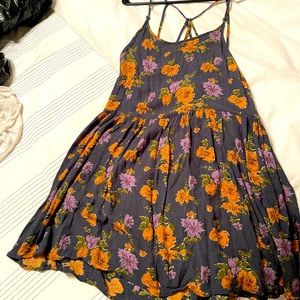 Spaghetti strapped mini dress